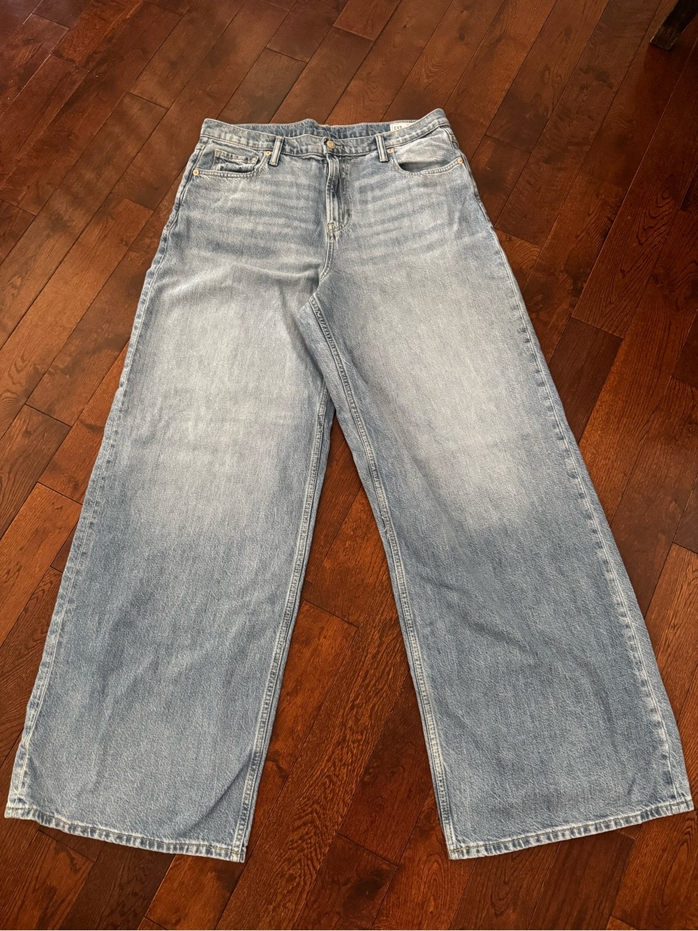 GAP Light Blue Baggy Mid Rise Jeans